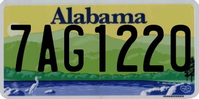 AL license plate 7AG1220