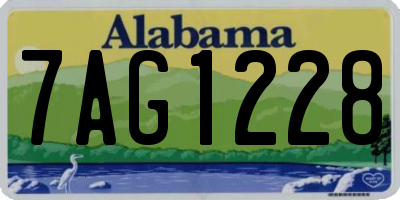 AL license plate 7AG1228