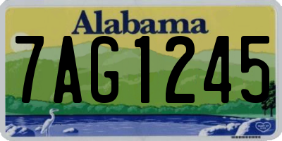 AL license plate 7AG1245