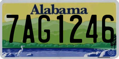 AL license plate 7AG1246