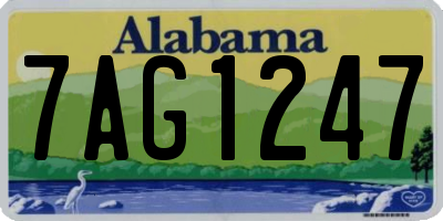 AL license plate 7AG1247