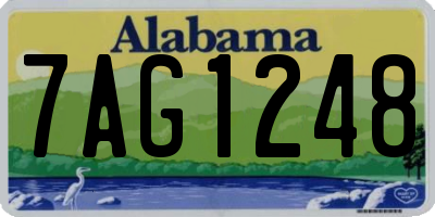 AL license plate 7AG1248