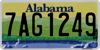 AL license plate 7AG1249