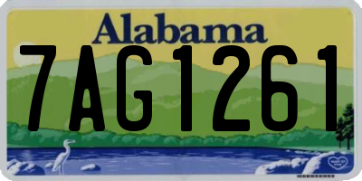 AL license plate 7AG1261