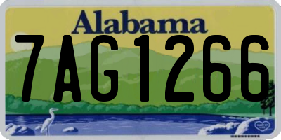 AL license plate 7AG1266