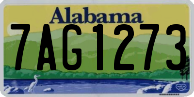 AL license plate 7AG1273