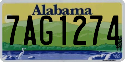 AL license plate 7AG1274