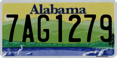 AL license plate 7AG1279