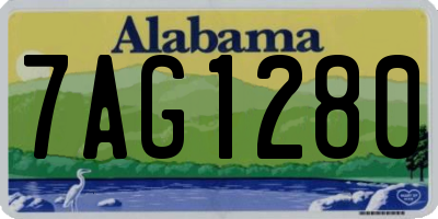 AL license plate 7AG1280