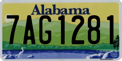 AL license plate 7AG1281