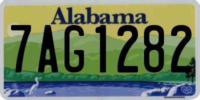 AL license plate 7AG1282