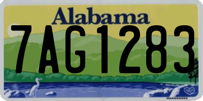 AL license plate 7AG1283