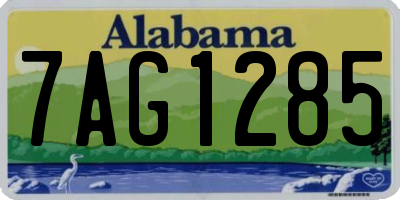 AL license plate 7AG1285