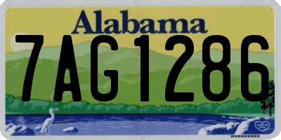 AL license plate 7AG1286