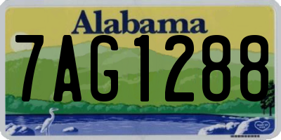 AL license plate 7AG1288