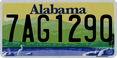 AL license plate 7AG1290
