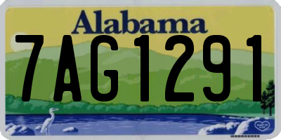 AL license plate 7AG1291