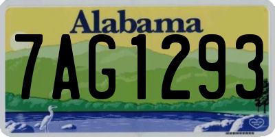 AL license plate 7AG1293