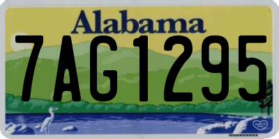 AL license plate 7AG1295