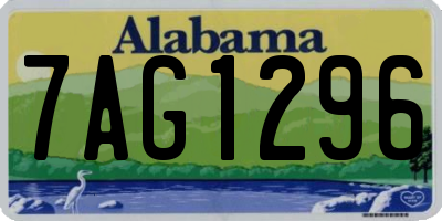 AL license plate 7AG1296