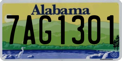 AL license plate 7AG1301