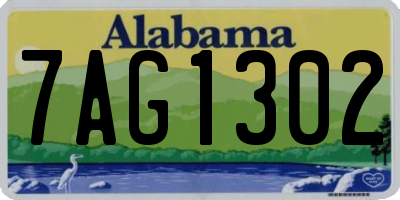 AL license plate 7AG1302