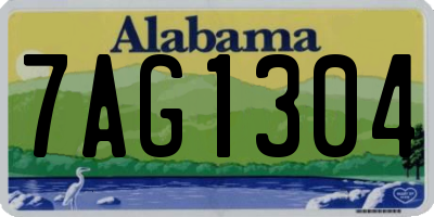 AL license plate 7AG1304