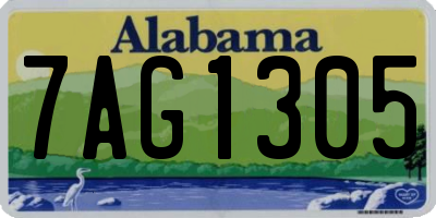 AL license plate 7AG1305