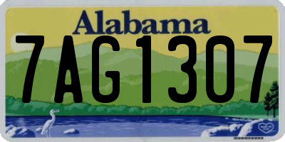 AL license plate 7AG1307