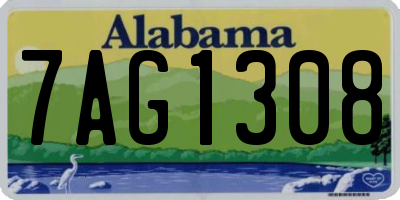 AL license plate 7AG1308