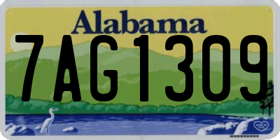 AL license plate 7AG1309