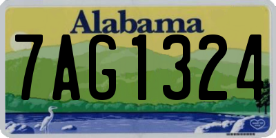 AL license plate 7AG1324