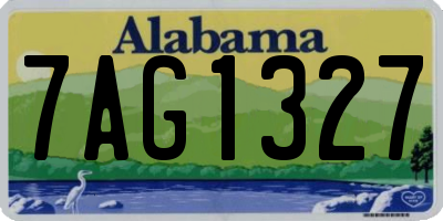 AL license plate 7AG1327