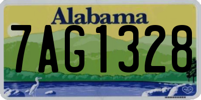 AL license plate 7AG1328