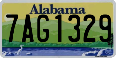 AL license plate 7AG1329