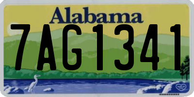AL license plate 7AG1341