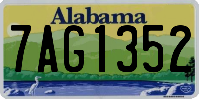 AL license plate 7AG1352