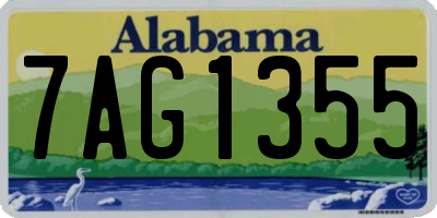 AL license plate 7AG1355