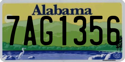 AL license plate 7AG1356