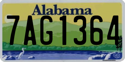 AL license plate 7AG1364