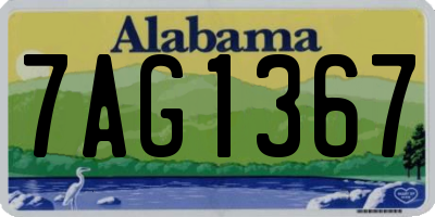 AL license plate 7AG1367