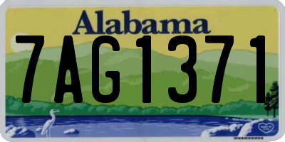AL license plate 7AG1371
