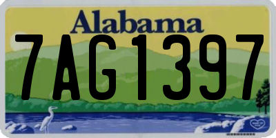 AL license plate 7AG1397
