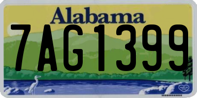 AL license plate 7AG1399
