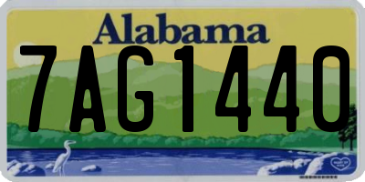 AL license plate 7AG1440