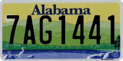 AL license plate 7AG1441