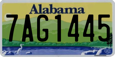 AL license plate 7AG1445