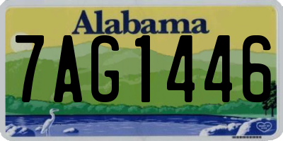 AL license plate 7AG1446