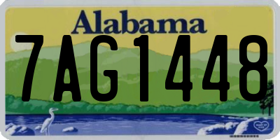 AL license plate 7AG1448