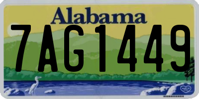 AL license plate 7AG1449